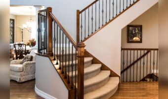 Carpeted Stairs With Wood Floors